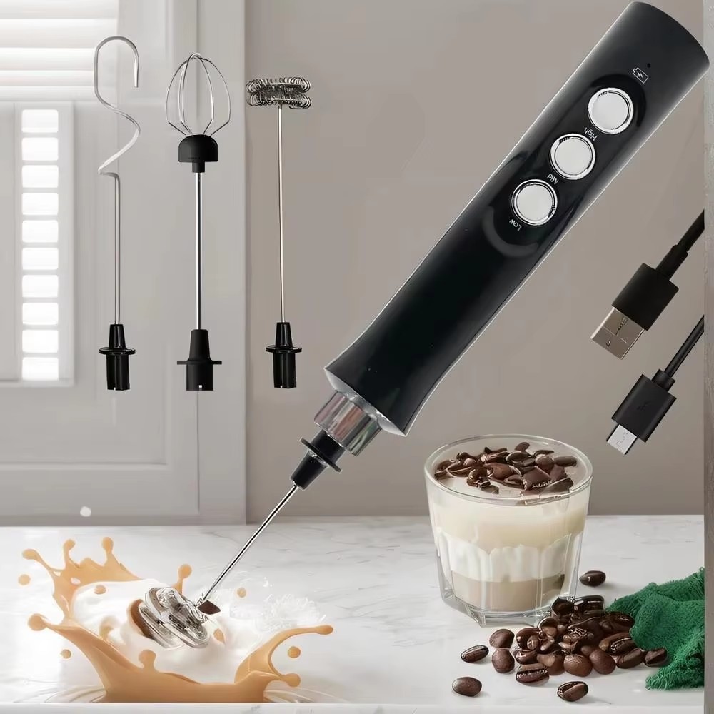 Portable Blender Usb Rechargeable - Mousseur à lait électrique rechargeable sans