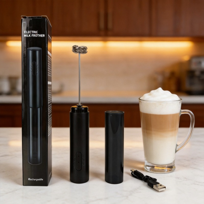 Portable Blender Usb Rechargeable - Mousseur à lait électrique portable, batteur