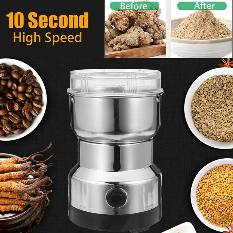 Coffee Bean Grinder Electric - Moulin Électrique 110V-220V pour la Maison,