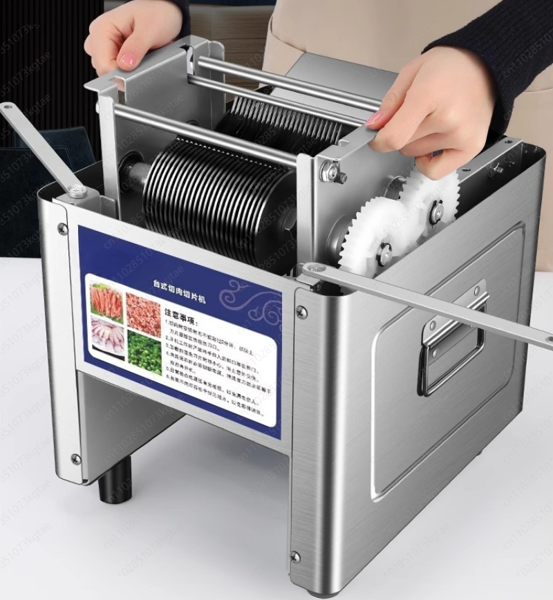 Automatic Meat Slicer Home - Trancheuse à viande électrique 220V, hachoir