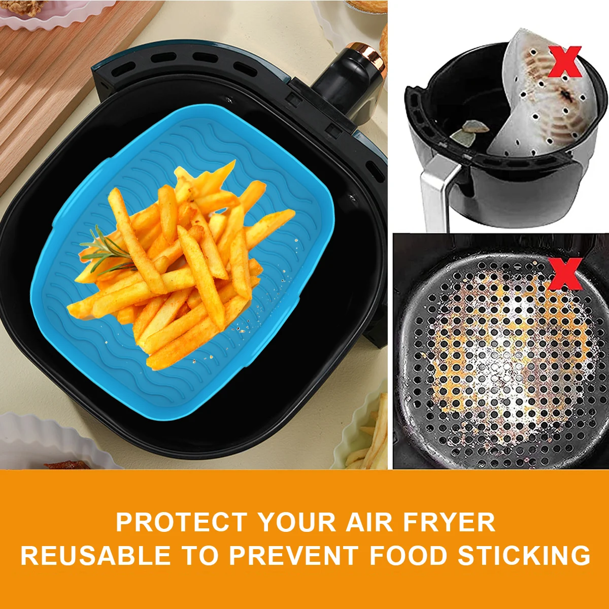 Revêtement en Silicone pour fr - Air Fryer Silicone Pot Liner avis et prix