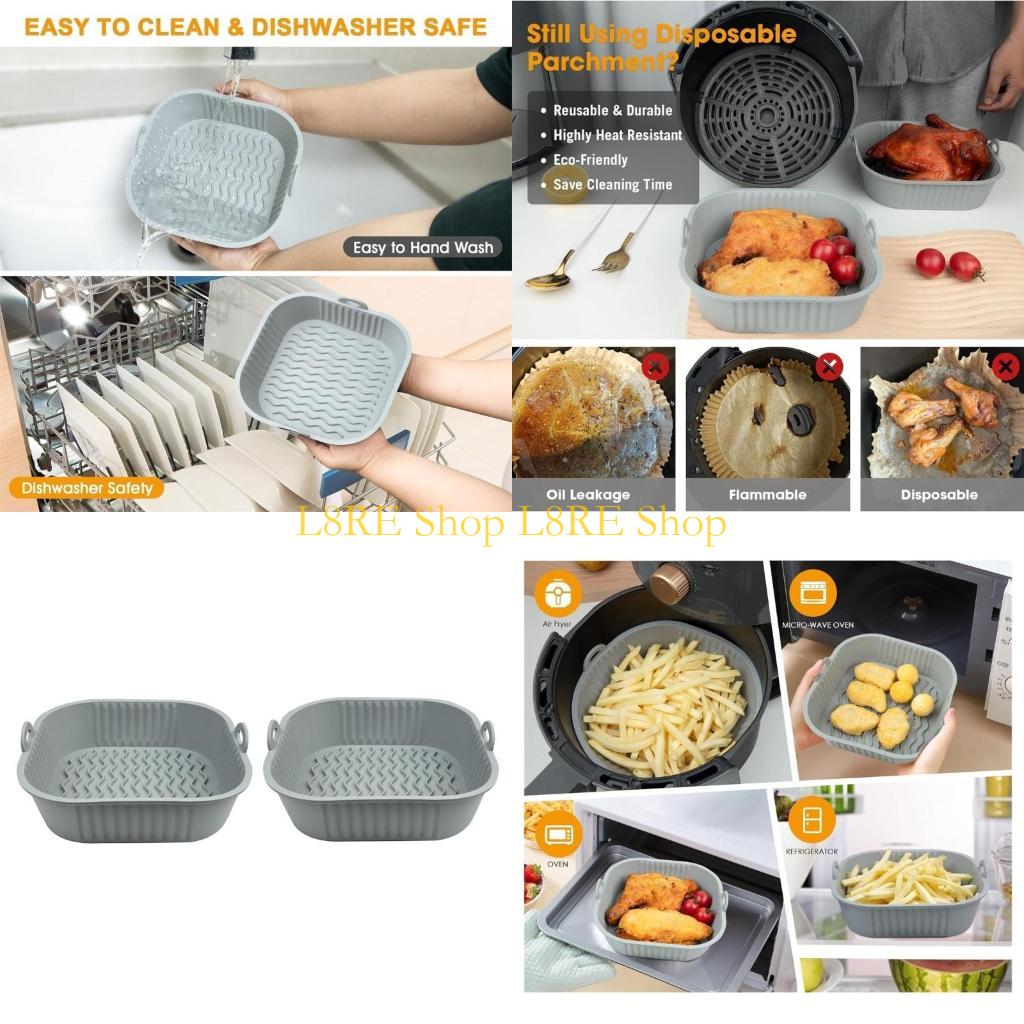 Pack L8re 2 doublures en silic - Air Fryer Silicone Pot Liner avis et prix