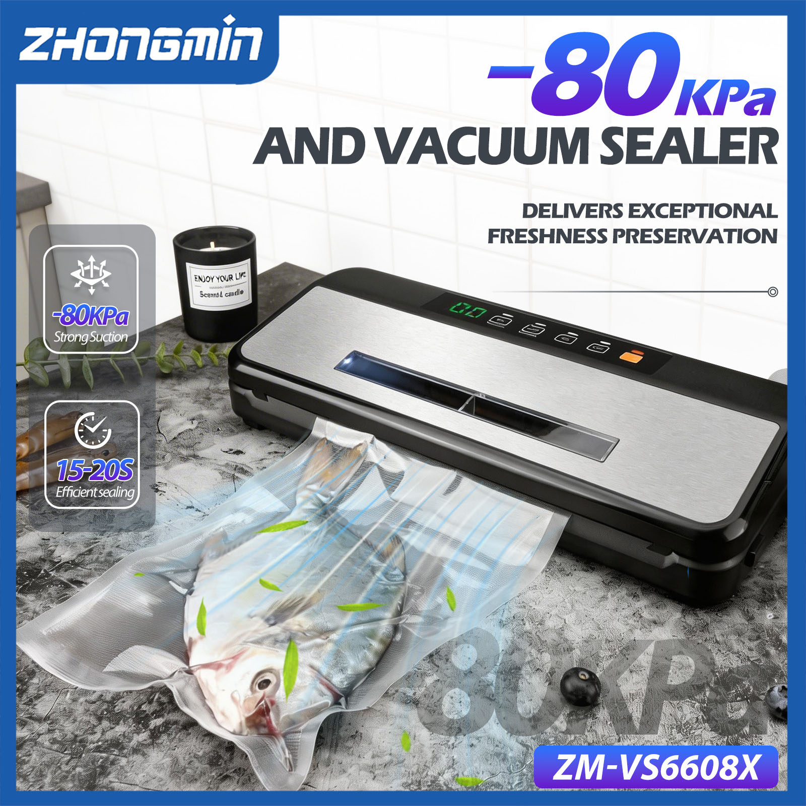 Machine de scellement sous vid - Food Vacuum Sealer Machine avis et prix