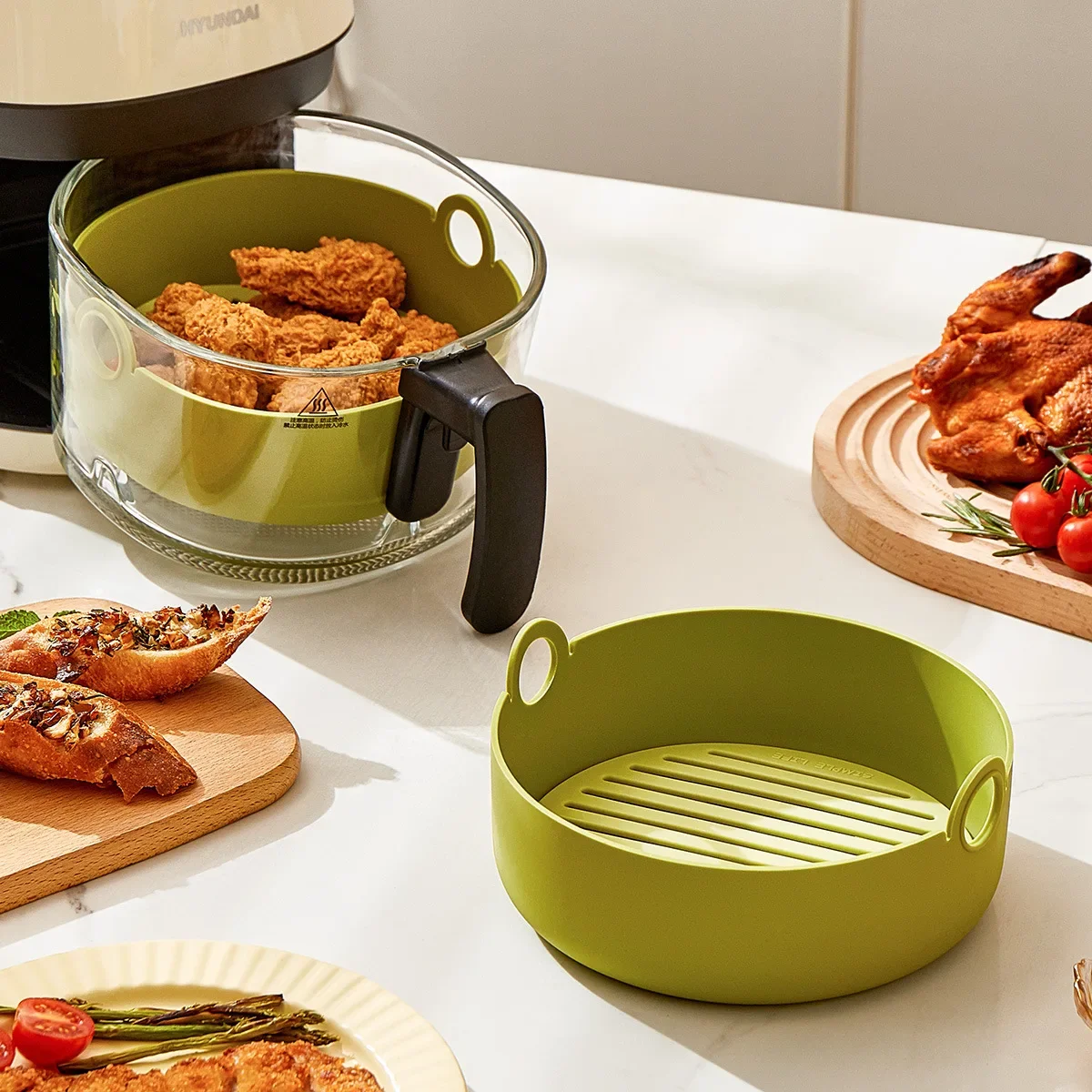 Doublures rondes pour friteuse - Air Fryer Silicone Pot Liner avis et prix