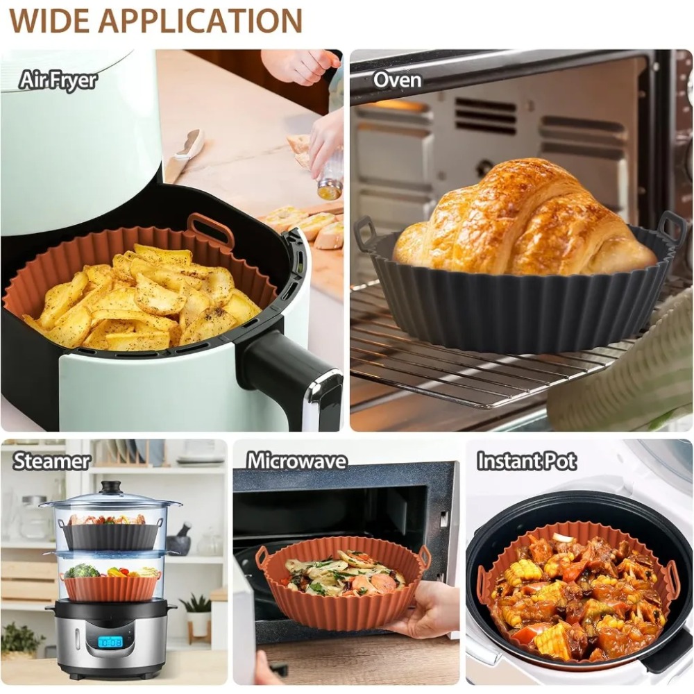 Panier en silicone réutilisabl - Air Fryer Silicone Pot Liner avis et prix