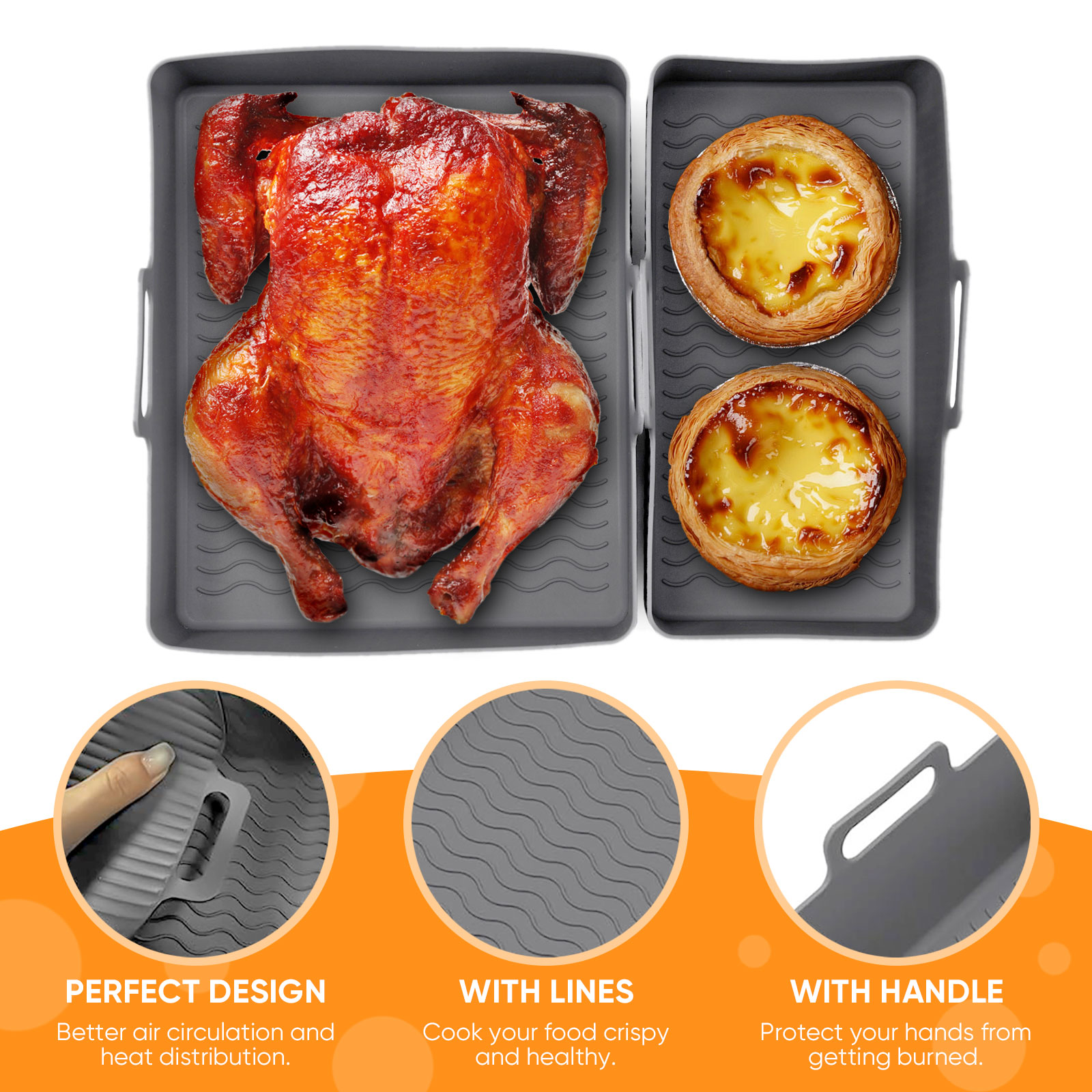 Tapis de friteuse à Air en Sil - Air Fryer Silicone Pot Liner avis et prix