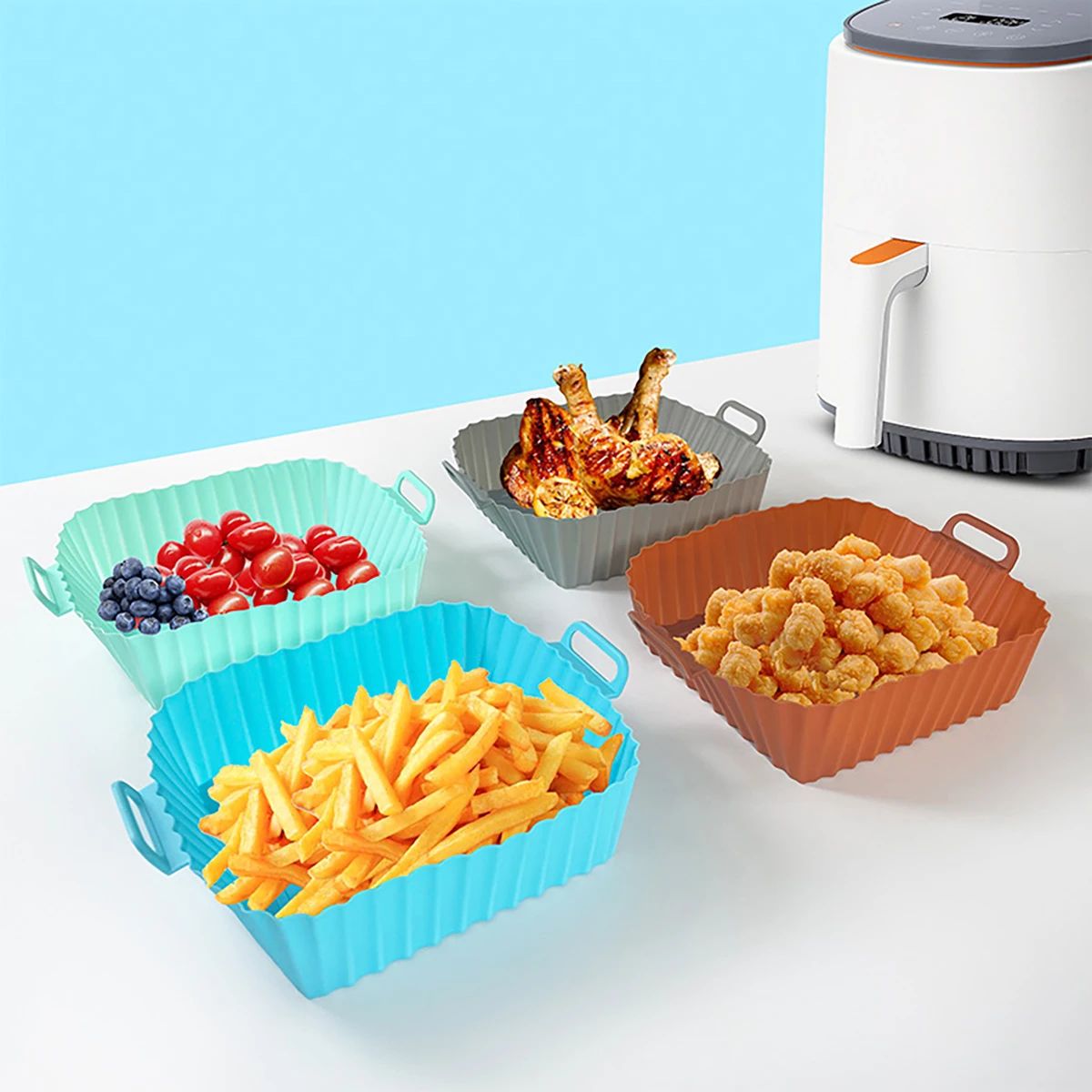Moule en silicone pour friteus - Air Fryer Silicone Pot Liner avis et prix